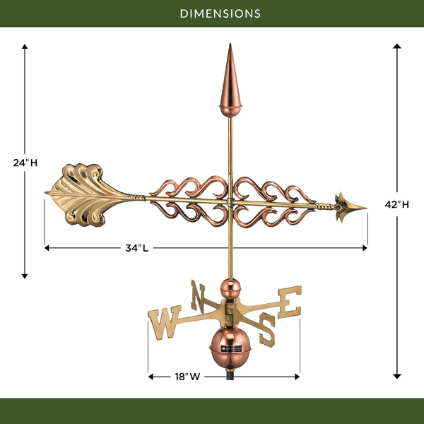 Good Directions Smithsonian Arrow Weathervane