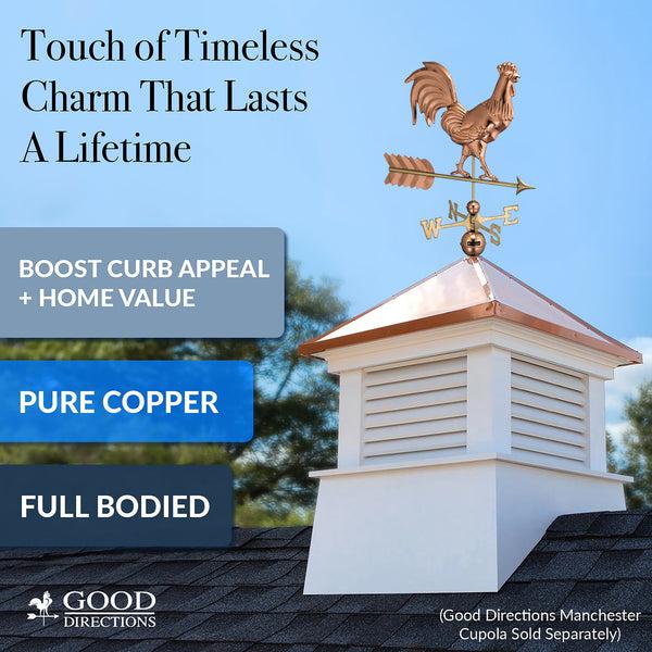 Good Directions Smithsonian Rooster Weathervane