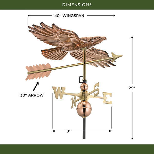 Good Directions Soaring Hawk Weathervane