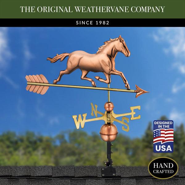 Good Directions Trotting Horse Weathervane