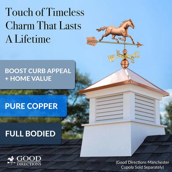 Good Directions Trotting Horse Weathervane