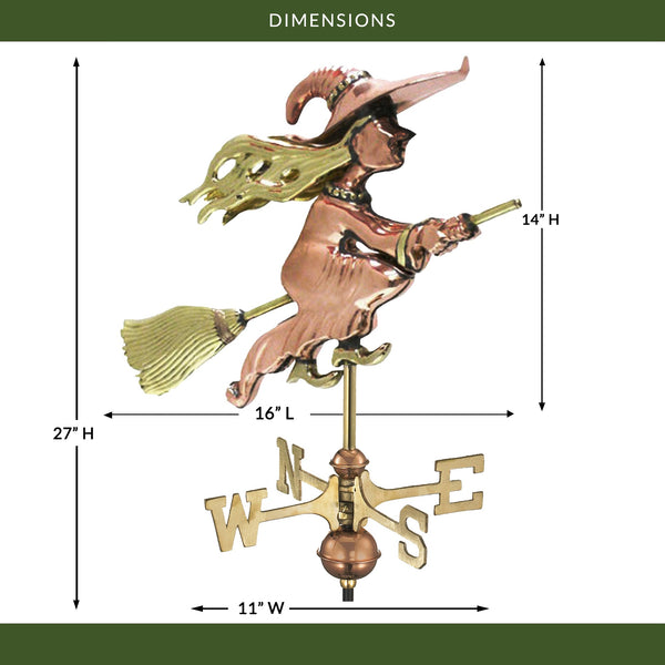 Good Directions Witch Garden Weathervane