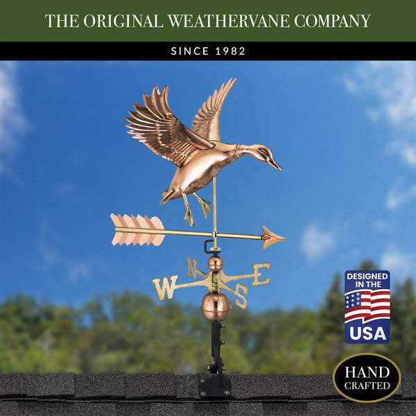 Good Directions Landing Duck With Arrow Weathervane