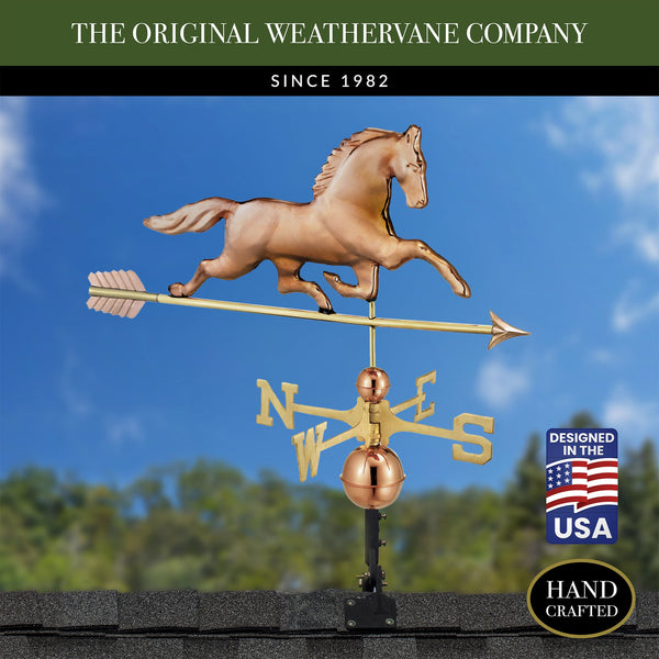 Good Directions Patchen Horse Weathervane With Arrow