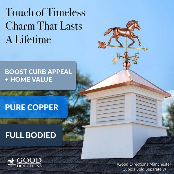 Good Directions Smithsonian Running Horse Weathervane