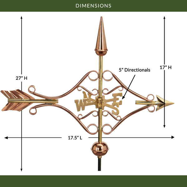 Good Directions Victorian Arrow Cottage Weathervane