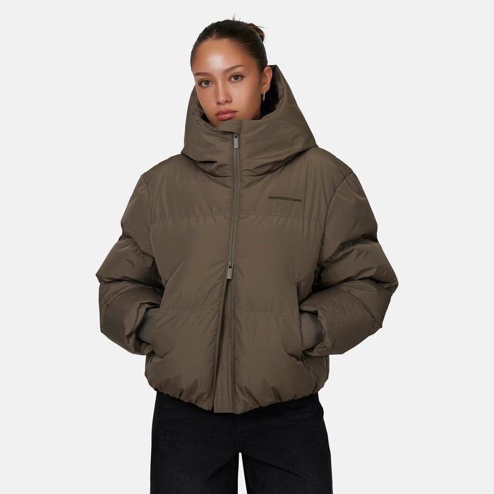 Good For Nothing Arctic Matte Taupe Puffer Jacket (coming Soon)