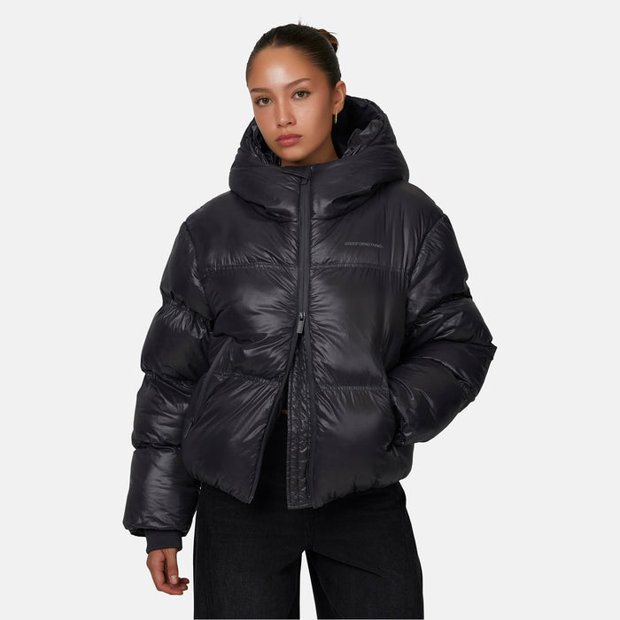 good for nothing Arctic Shine Gunmetal Puffer Jacket (coming soon)