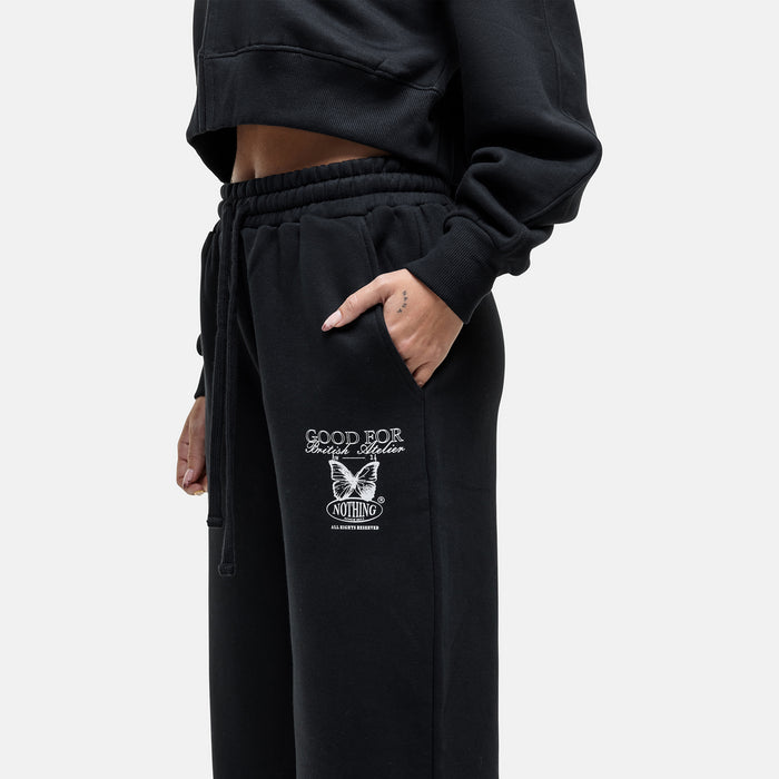 Good For Nothing Atelier Butterfly Black Sweatpants