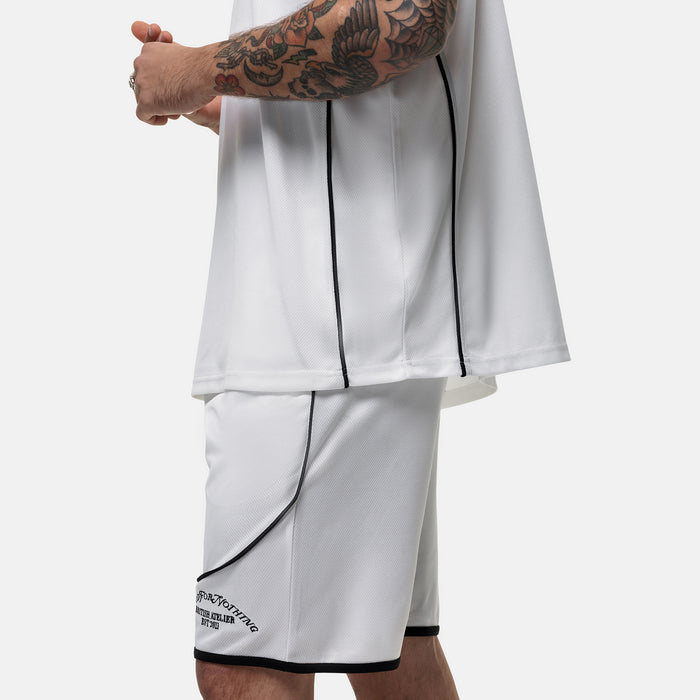 Good For Nothing Atelier Mesh White Sleeveless T-shirt