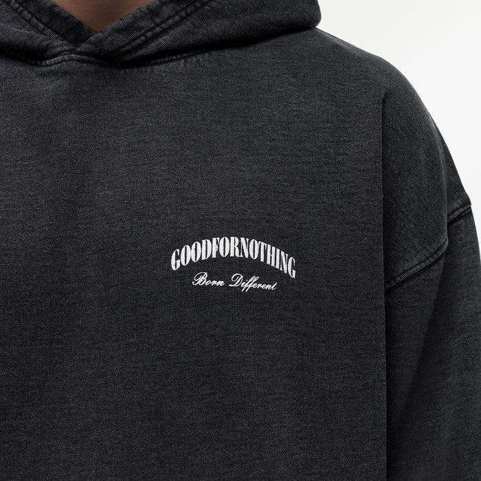 Good For Nothing Born Different Washed Black Hoodie