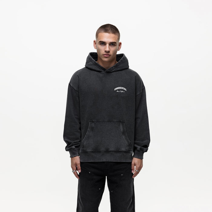 good for nothing Born Different Washed Black Hoodie