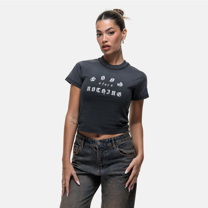 Good For Nothing California Washed Black Baby T-shirt