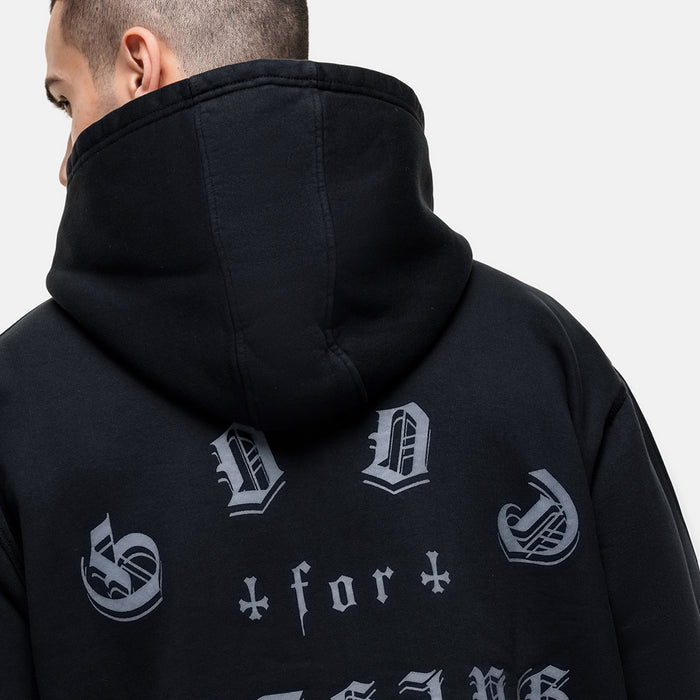 Good For Nothing California Washed Black Zip Hoodie