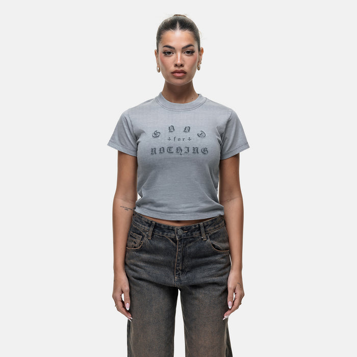 Good For Nothing California Washed Grey Baby T-shirt