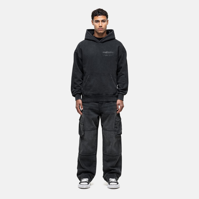 Good For Nothing Cult Butterfly Blackout Washed Hoodie