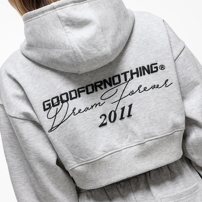 Good For Nothing Dream Forever Grey Marl Zip Hoodie (Final Sale)