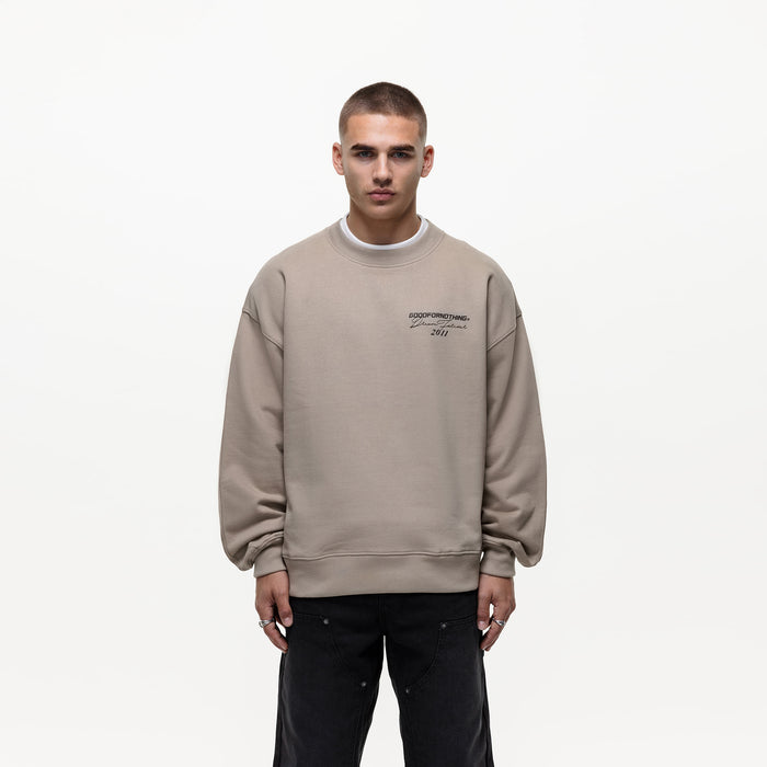 good for nothing Dream Forever Taupe Sweatshirt (Final Sale)