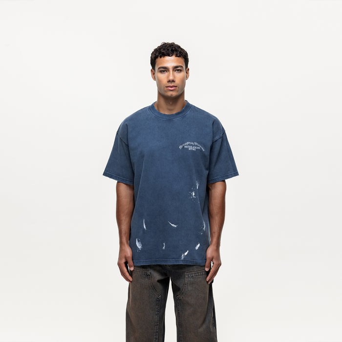 good for nothing Abrade Blue Sprayed T-shirt