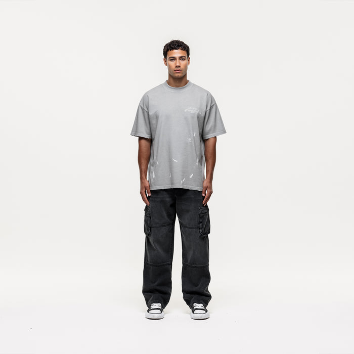 Good For Nothing Abrade Grey Sprayed T-shirt
