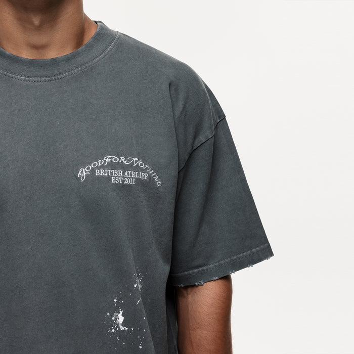 Good For Nothing Abrade Gunmetal Sprayed T-shirt