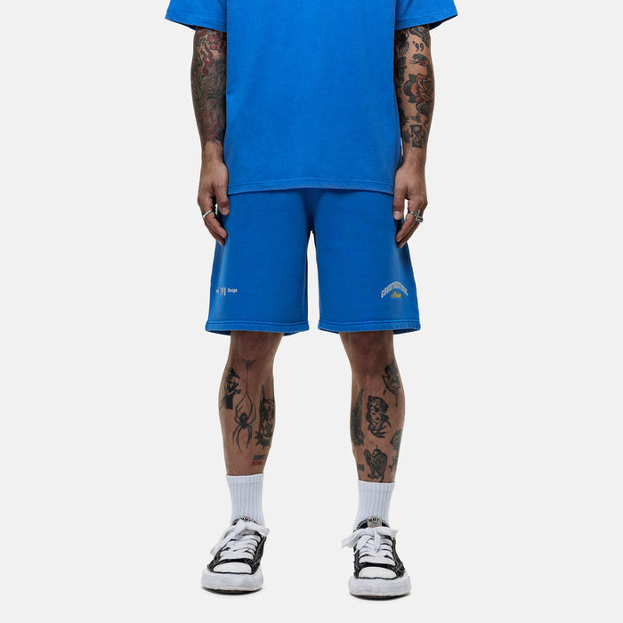 good for nothing Antiquity Washed Blue Shorts