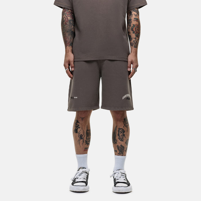 good for nothing Antiquity Washed Taupe Shorts