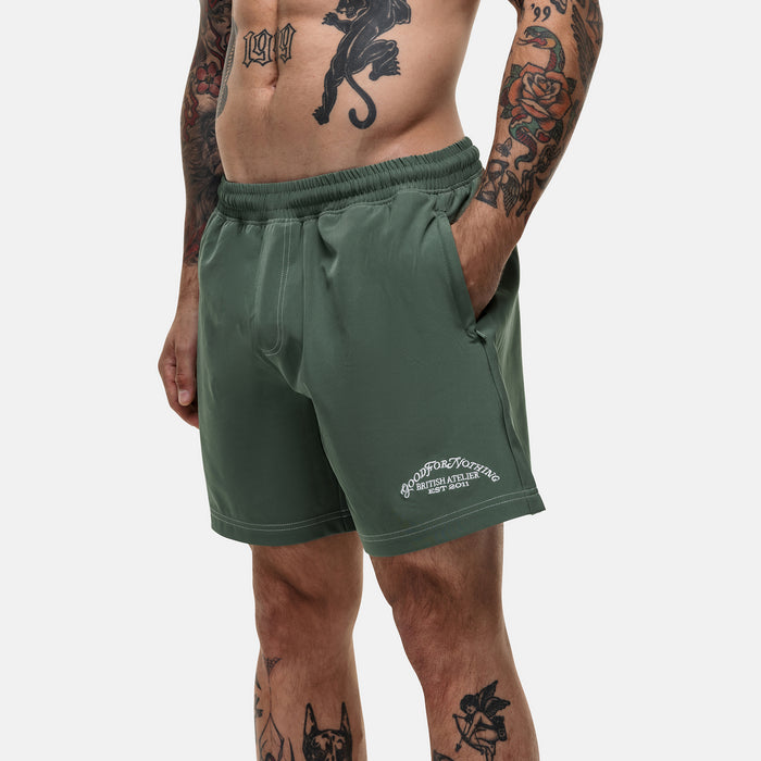 Good For Nothing Atelier Green Swim Shorts