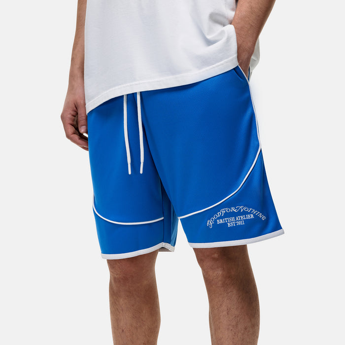 Good For Nothing Atelier Mesh Blue Shorts