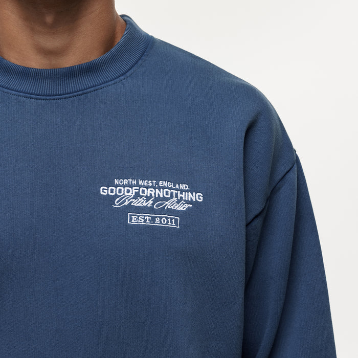 Good For Nothing Atelier Navy Washed Sweatshirt