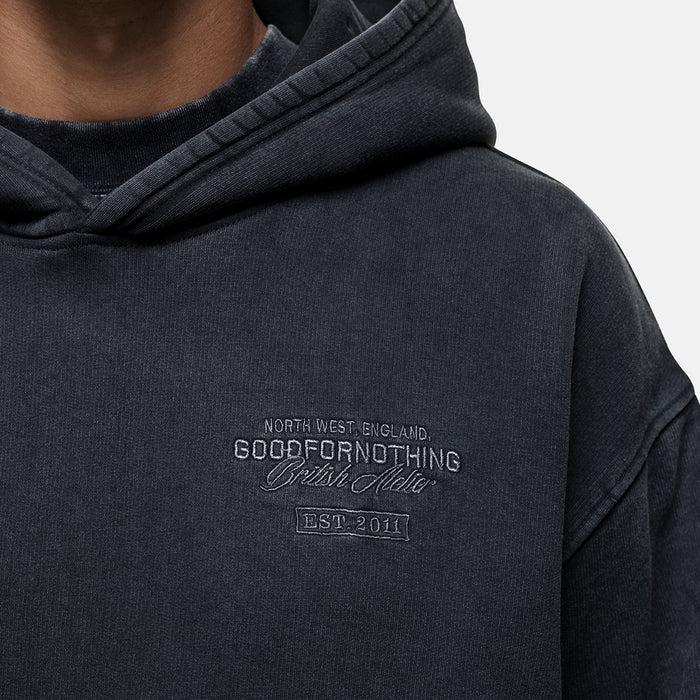 Good For Nothing Atelier Washed Black Hoodie
