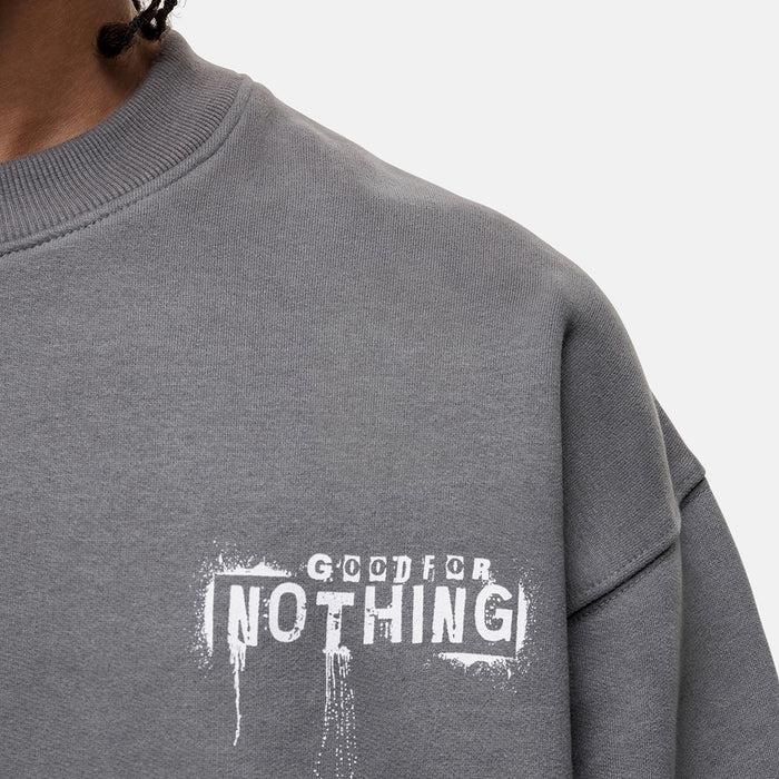 Good For Nothing Creative Grey Sweatshirt