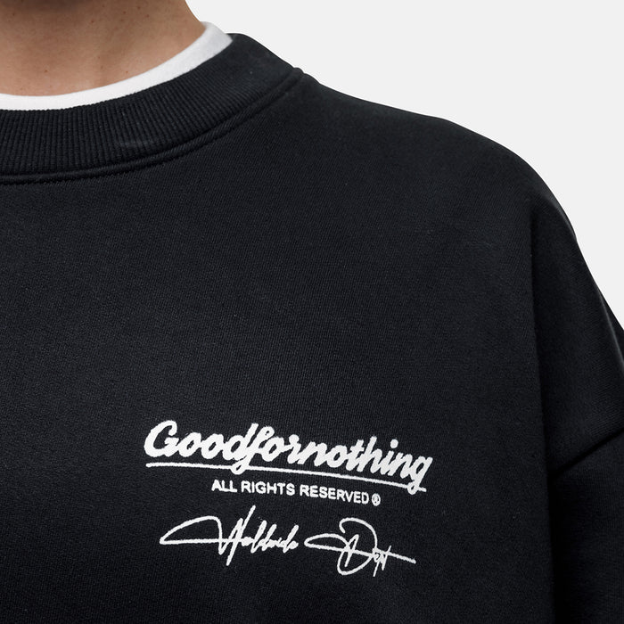 Good For Nothing Cult Black Sweatshirt