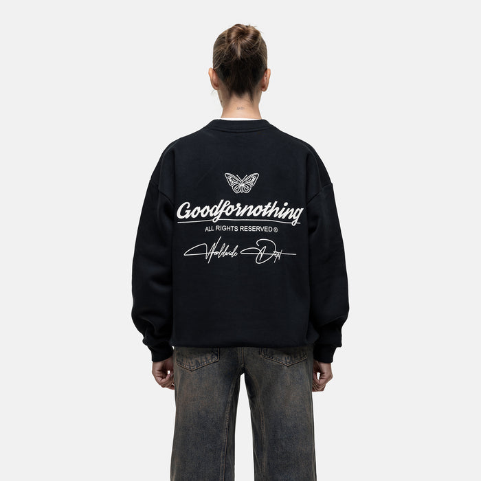 good for nothing Cult Black Sweatshirt