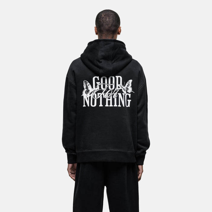 Good For Nothing Dakota Butterfly Black Hoodie
