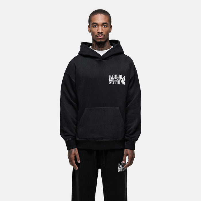 good for nothing Dakota Butterfly Black Hoodie