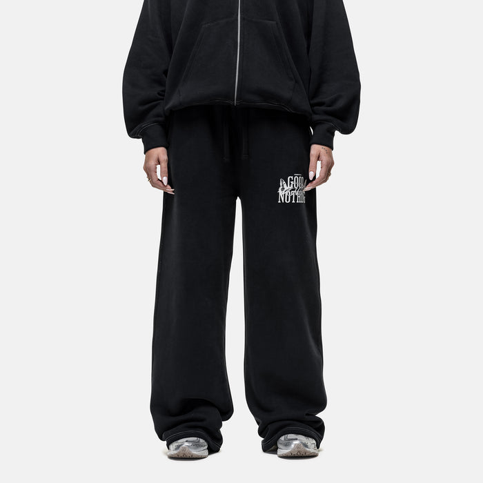 good for nothing Dakota Butterfly Black Sweatpants