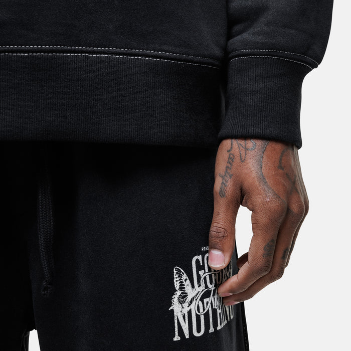 Good For Nothing Dakota Butterfly Black Sweatshirt