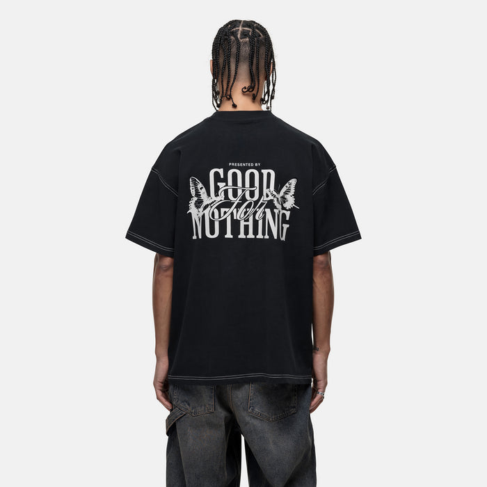 Good For Nothing Dakota Butterfly Black T-shirt