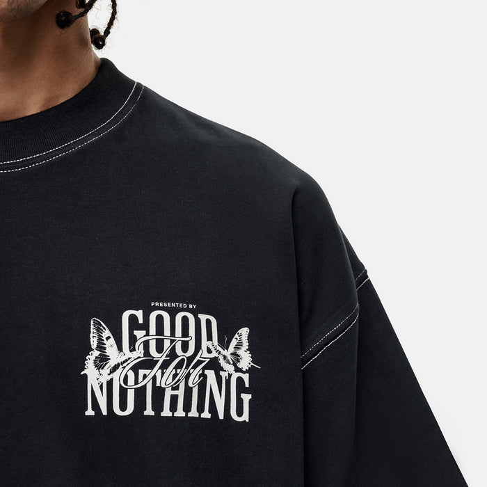 Good For Nothing Dakota Butterfly Black T-shirt