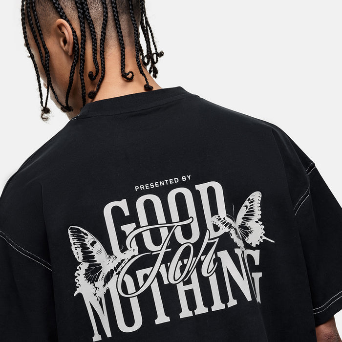 Good For Nothing Dakota Butterfly Black T-shirt