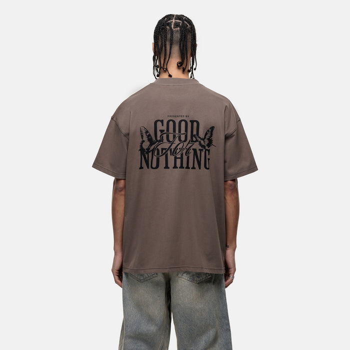 Good For Nothing Dakota Butterfly Taupe T-shirt