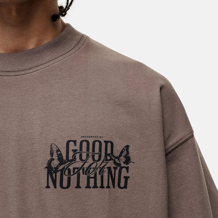 Good For Nothing Dakota Butterfly Taupe T-shirt