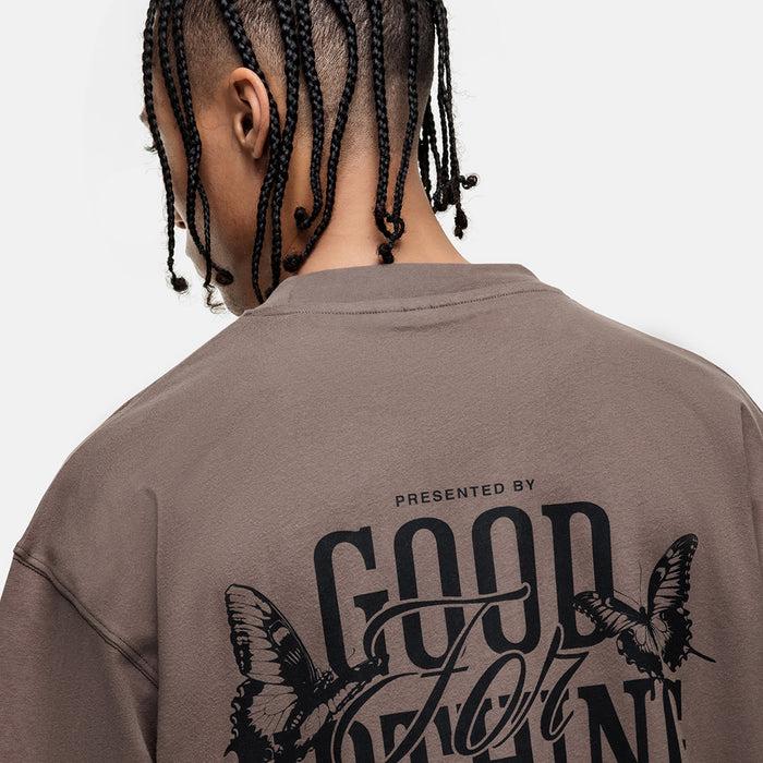 Good For Nothing Dakota Butterfly Taupe T-shirt