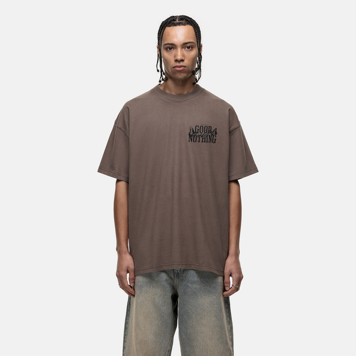 good for nothing Dakota Butterfly Taupe T-shirt