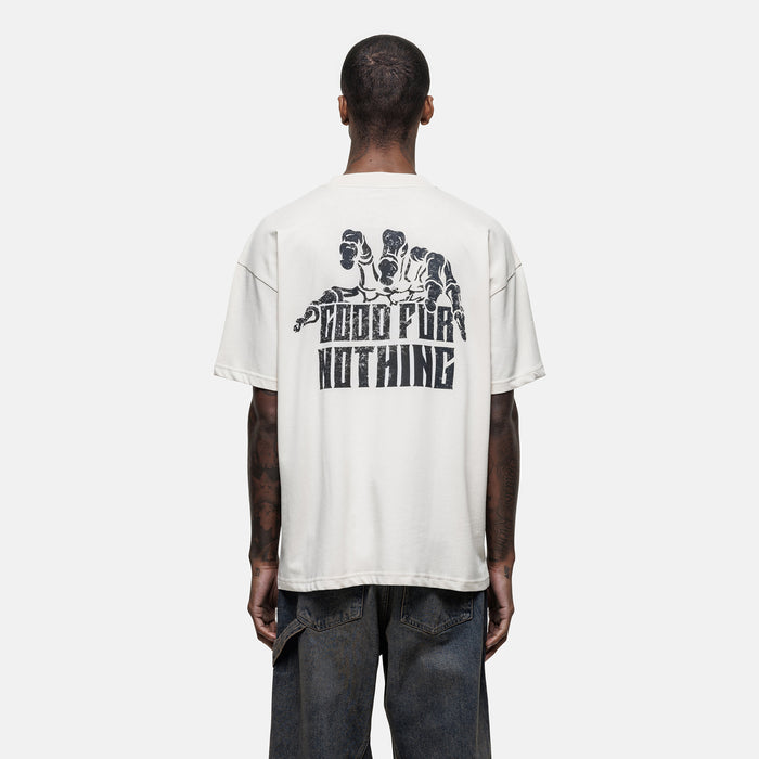 good for nothing Eternal Skeleton Cream T-shirt