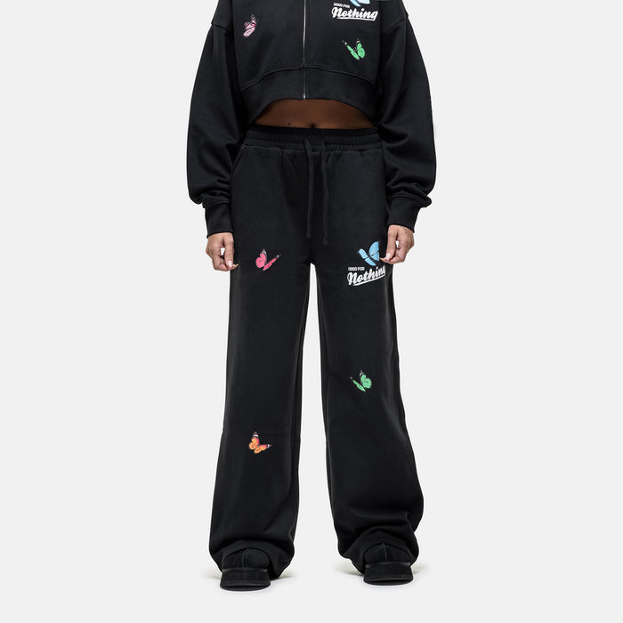 good for nothing Flight Washed Black Baggy Jogger