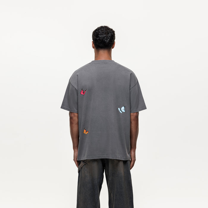 Good For Nothing Flight Washed Grey T-shirt