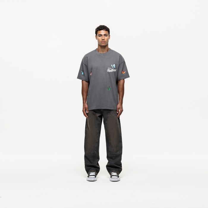 Good For Nothing Flight Washed Grey T-shirt