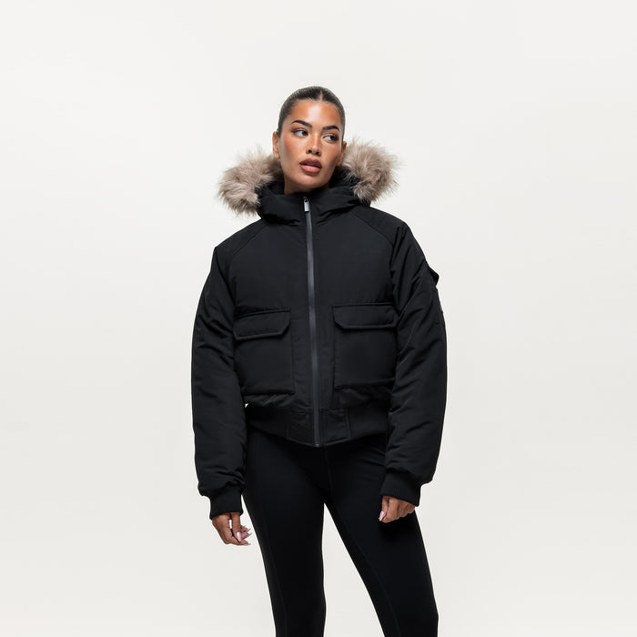 Good For Nothing Fortitude Black Parka Bomber